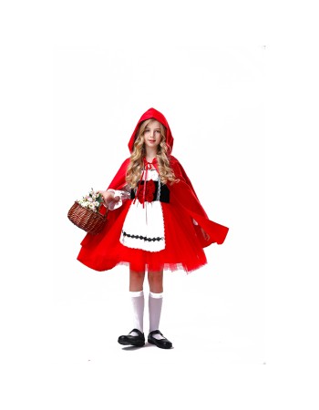 Little Red Ridding Hood Costume Party Fancy Dress Children Cosplay Costume YM5618