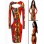 Sexy Colorful Club Party Midi Dress M2359
