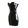 New Style Women Black Leather Dress M7269