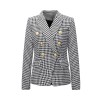 Short Suit Jacket Double Breasted Top Coat Solid Color Women Blazer H2013