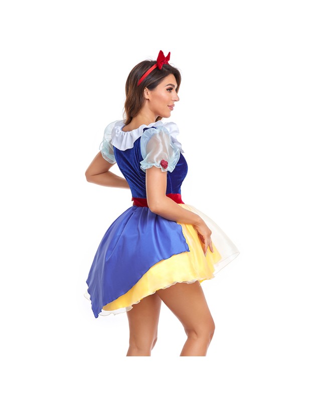 Adult Snow White Cosplay Christmas Halloween Princess Performance Dress DL2043