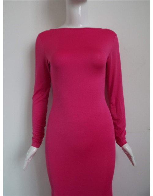 Fashion Long Sleeves Top Maxi Dress M3977
