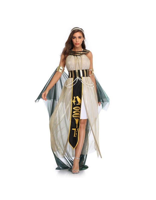 Halloween Cosplay Egyptian Pharaoh Cleopatra Greek Goddess Performance Costume SM3346 3347