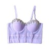 Shapewear Corset Crop Sexy Spice Girls Dance Erase Chest Color Drill Corset KN8029