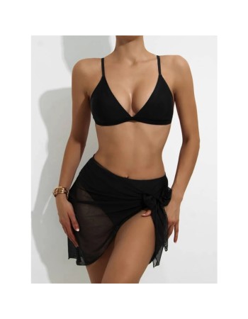 Sexy Swim Bikini Set Condole Belt High Waist Three Piece Swimsuits S211