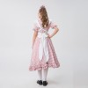 Halloween Farm Checked Lace Oktoberfest Costume Maid Master Dress YM0925