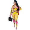 Milk Silk Women Sets Digital Printed Coat Vest Trousers Casual Suit X3690