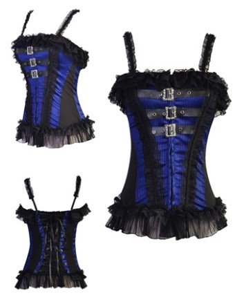 blue sexy lace corsets m1266c