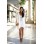 White Loose Party Dress M3882a