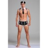 Police Uniform Costume Cosplay Men Black Underwear Sexy Suit Lingerie 20209