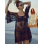 Sexy Floral Lace Open Shoulder Cover-up M5422