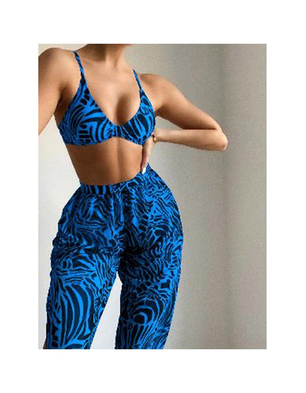 Three Piece Swimsuit Sex Bikini Sexy Leopard Print Designer Bikinis Sets S215
