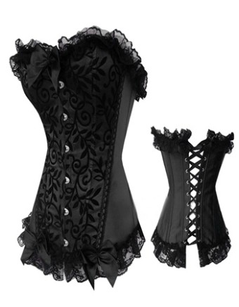 Floral Print Sexy Adult Lace Corset M1733d