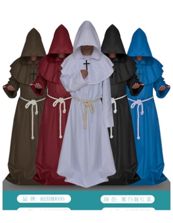 Hooded Monk Robe Costume M40505