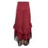 Asymmetric Vintage Victorian Skirts Plus Size M31706
