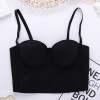 Solid Color Suspender Top Women Short Style Vest Sexy Fish Bone Wipe Chest 8081