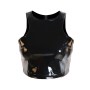 Black Women Leather Bra Tops M7273