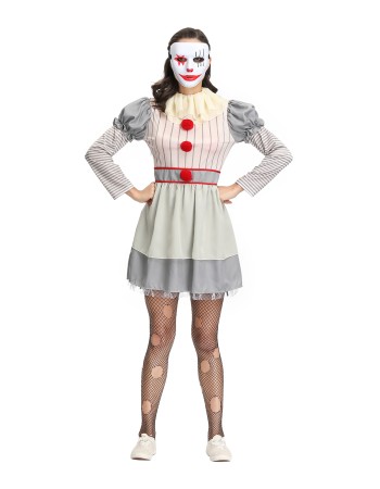Women's Halloween Cosplay Circus Clown Costumes M40668