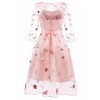 Retro Style Puffy Woman Party Sexy Night Elegant Casual Dresses CD1670