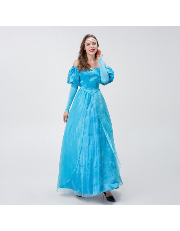 Halloween One Shoulder Princess Cinderella Dress Nightclub Cosplay Costume YM0926