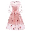 Retro Style Puffy Woman Party Sexy Night Elegant Casual Dresses CD1670