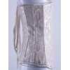 apricot sexy jacquard corset m1837b