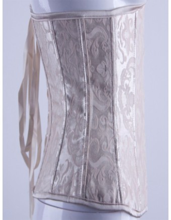 apricot sexy jacquard corset m1837b