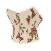 Sexy Bustier Butterfly Print Corset Tops For Women Waist Trainer Short Corset 22047