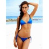 Elegant Blue Triangle Padded Bikini M5393