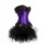 2pcs purple corset m1693d