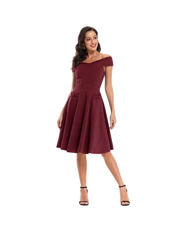 Round Neck Satin Fall Sleeves Spring Dresses Women Sexy CD1768