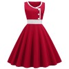Round Neck Sleeveless Four Colors Elegant Ladies Party Dress JY15121