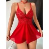 Suspenders Plus Size Set Sexy Underwear Seduction Sexy See-Through Lace Nightdress YSF2060