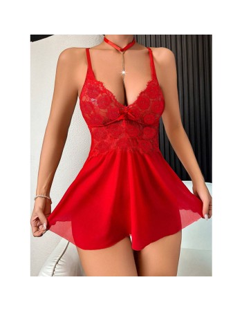 Suspenders Plus Size Set Sexy Underwear Seduction Sexy See-Through Lace Nightdress YSF2060
