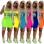 Lips Printed T-Shirt Basic Vest Dress m8441