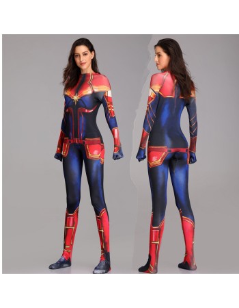 Captain Marvel Cosplay Costume Jumpsuit M40640