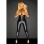 Faux Leather Halter Neck Zipper Open Bust Catsuit X6662