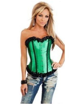 sexy green lace bundle of edge corset m1720F