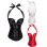 Elegant Black Sweetheart Halter Corset M1298