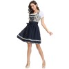 Traditional Oktoberfest Costume Munich Beer Dress Black And White Paid Dress MS4122