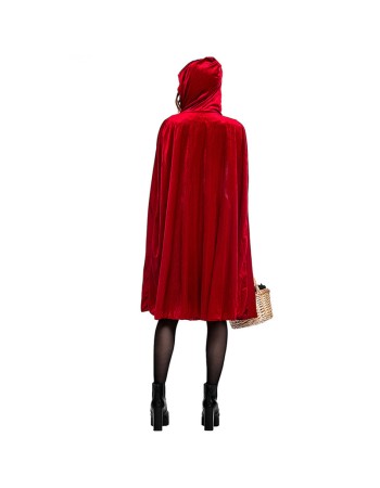 Little Red Riding Hood Costume Halloween Dress Party Suit Fairy Tale Cosplay SM40764