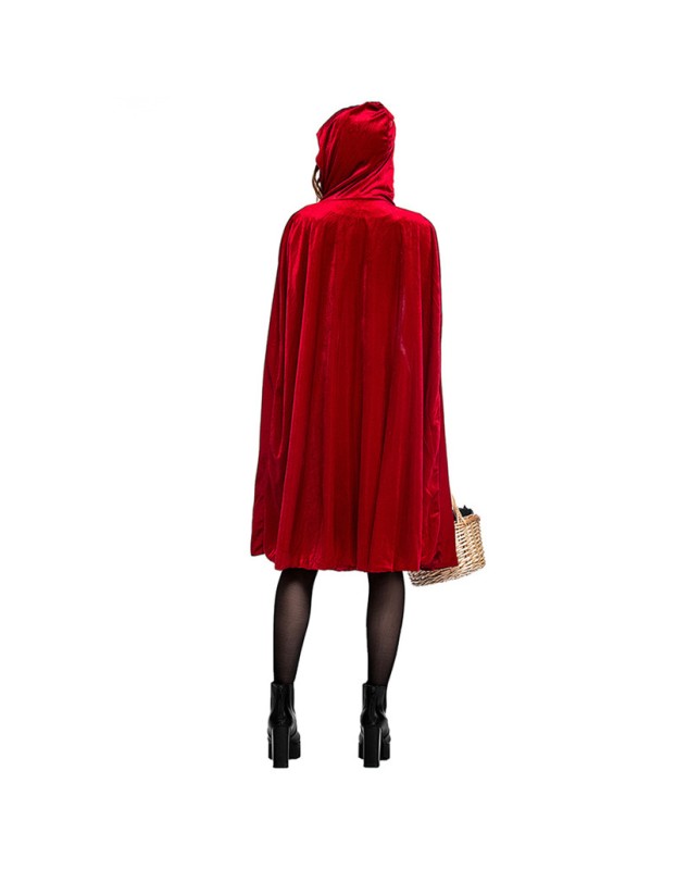 Little Red Riding Hood Costume Halloween Dress Party Suit Fairy Tale Cosplay SM40764