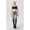 Leopard Head Print Black Leggings M9098