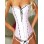 plus size cute lace up pink corset  M1631