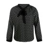 Women Chiffon Polka Dot Blouses Shirt m30410