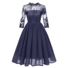 Chiffon See Through Night Sexy Clubwear Bridesmaid Embroidery Dress CD1661
