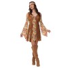 Vintage Women's Fringe Brown Cosplay Costume Full Hippie Disco Suits Costume MS1766