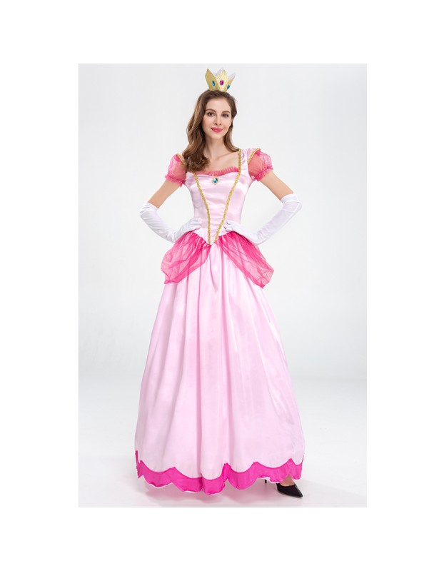 Mary Stage Palace Party Queen Dress Pink Peach Blossom Princess Dress YM2896