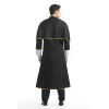Halloween Black Party Male Priest Godfather Missionary Cosplay Costume XY82225