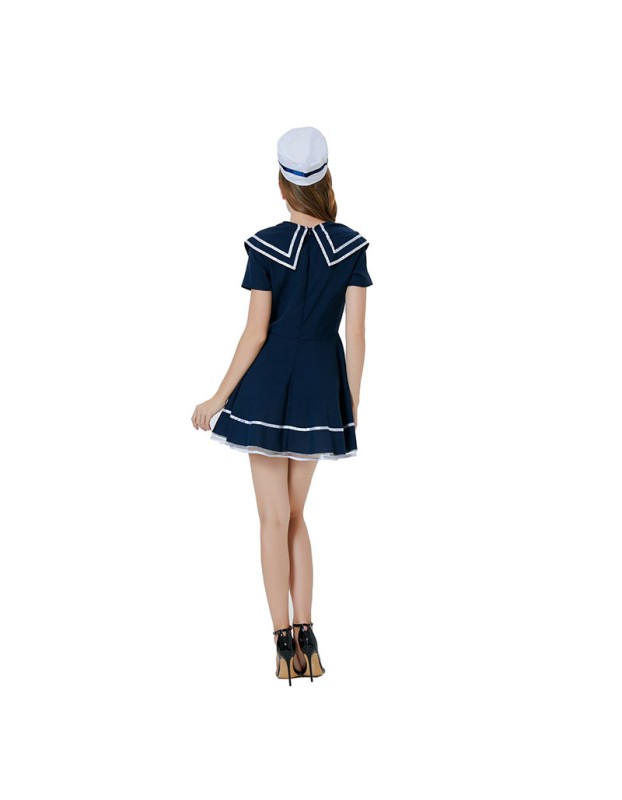 Navy Costume Temptation Skirt Halloween Sailor Suit Dress Game Uniform SL3396